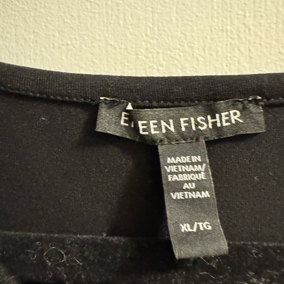 Eileen Fisher black tunic tank size xl - Picture 2 of 10